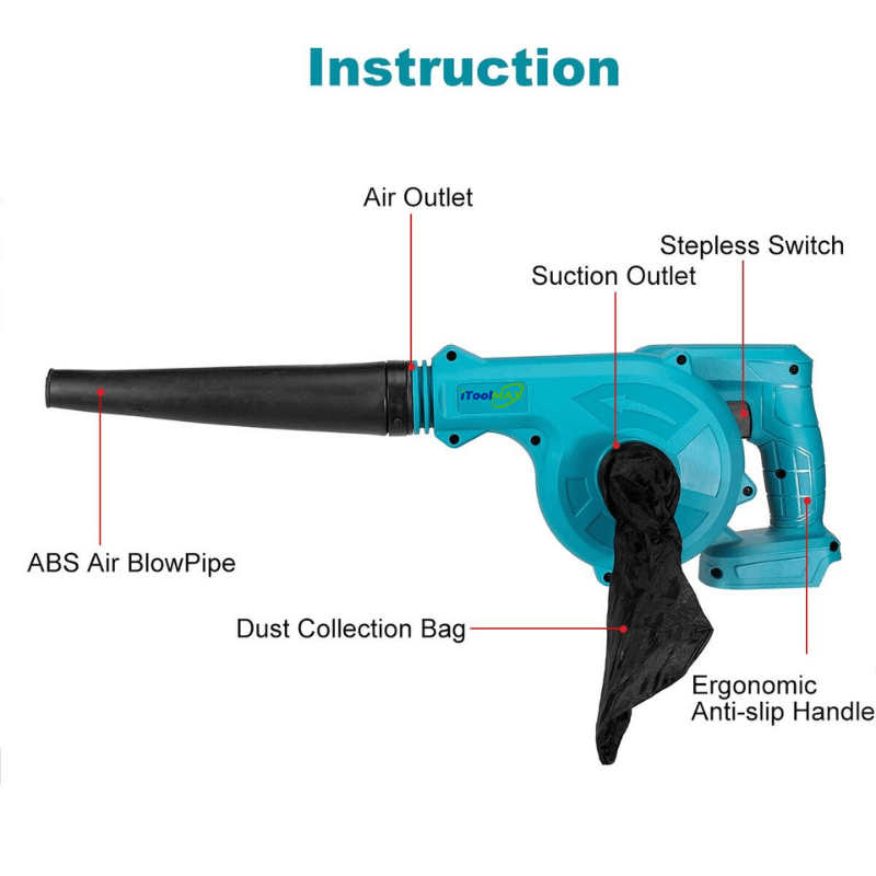 2-in-1 Cordless Leaf Blower & Vacuum - Powerful, Lightweight, and Versatile for Effortless Yard Cleanup