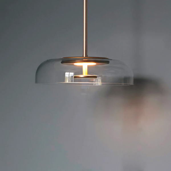 Modern Glass LED Pendant Light - Stylish Ceiling Lamp for Home Decor