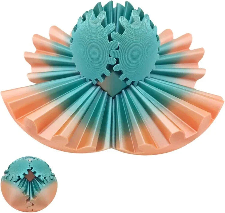 Steampunk Whirling Wonder Fidget Gear Ball - Unique Stress Relief Toy with Mechanical Design