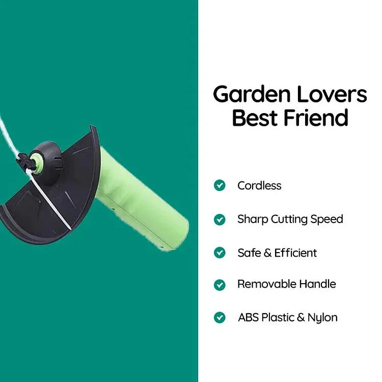 Cordless Mini Weed Wacker & Trimmer - Lightweight, Battery-Powered Lawn Care Tool for Effortless Weeding