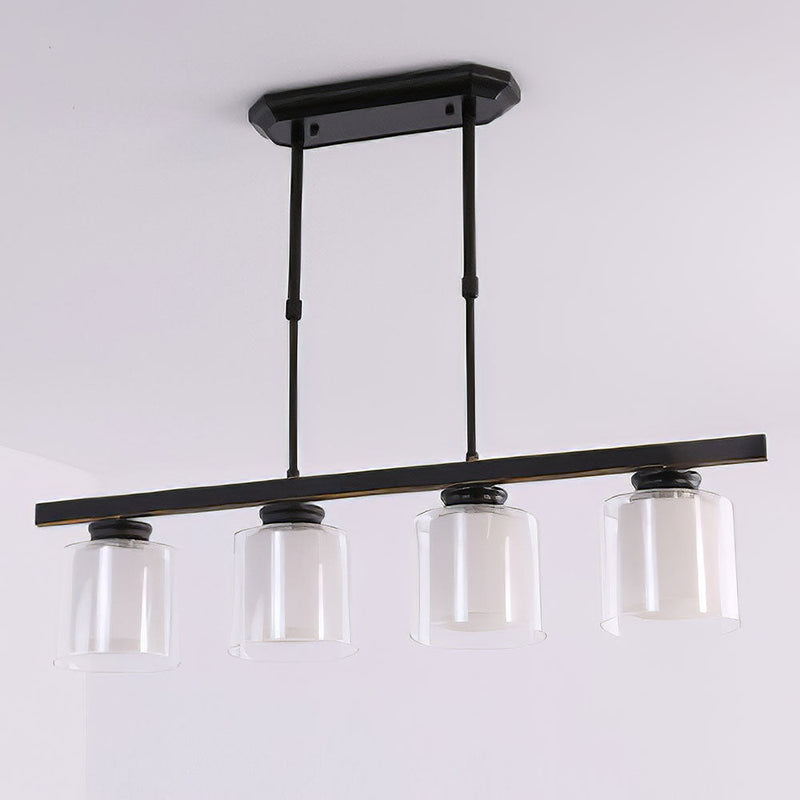 Modern Glass Ceiling Light Fixture for Kitchen Island - Stylish Pendant Lighting for Contemporary Home Decor