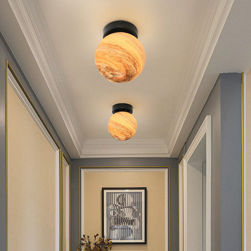 Modern Glass Globe Ceiling Light Fixture - Contemporary Pendant Lighting for Home Decor