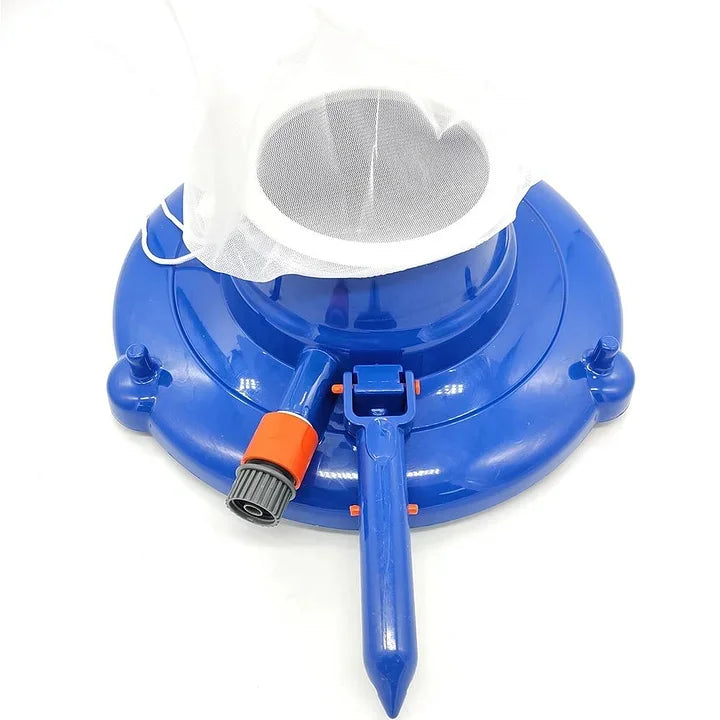 Heavy-Duty Pool Leaf Vacuum - Large Capacity Leaf Sucker for Inground & Above Ground Swimming Pools (Blue) - Efficient Debris Removal Tool