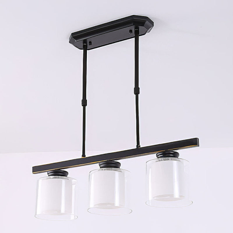 Modern Glass Ceiling Light Fixture for Kitchen Island - Stylish Pendant Lighting for Contemporary Home Decor