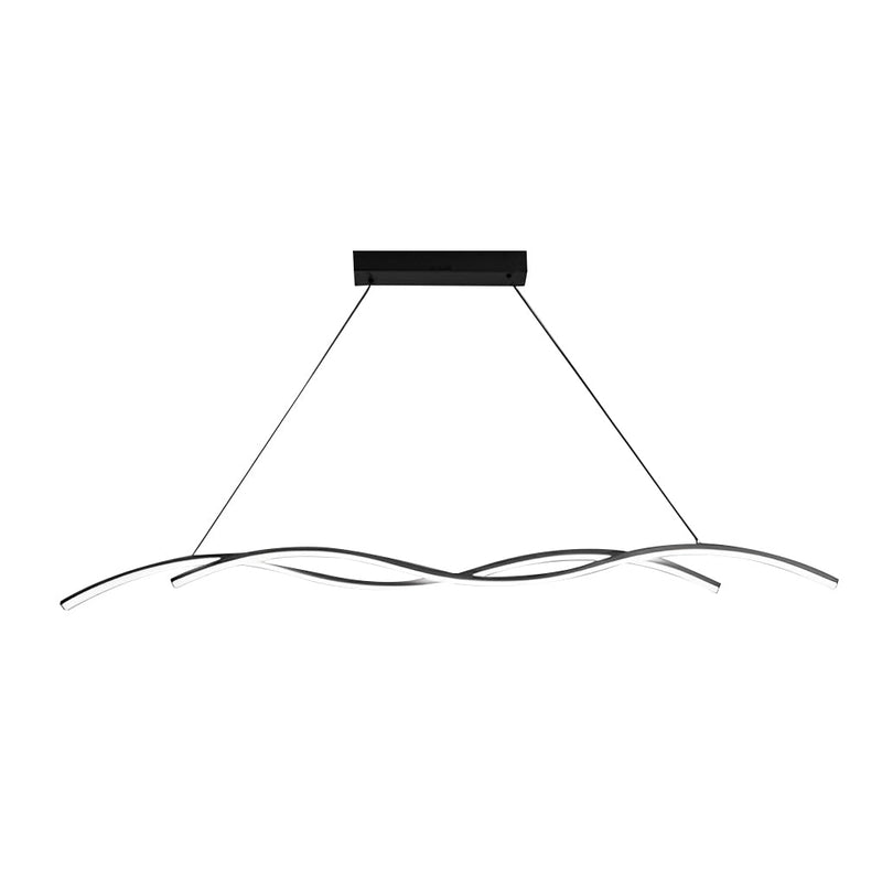 Modern Double Wavy Minimalist LED Chandelier - Stylish Hanging Ceiling Lamp for Contemporary Spaces