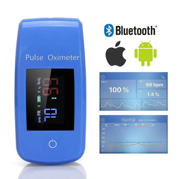 Advanced Finger Pulse Oximeter with Blood Pressure Monitoring - Accurate Health Tracking Device