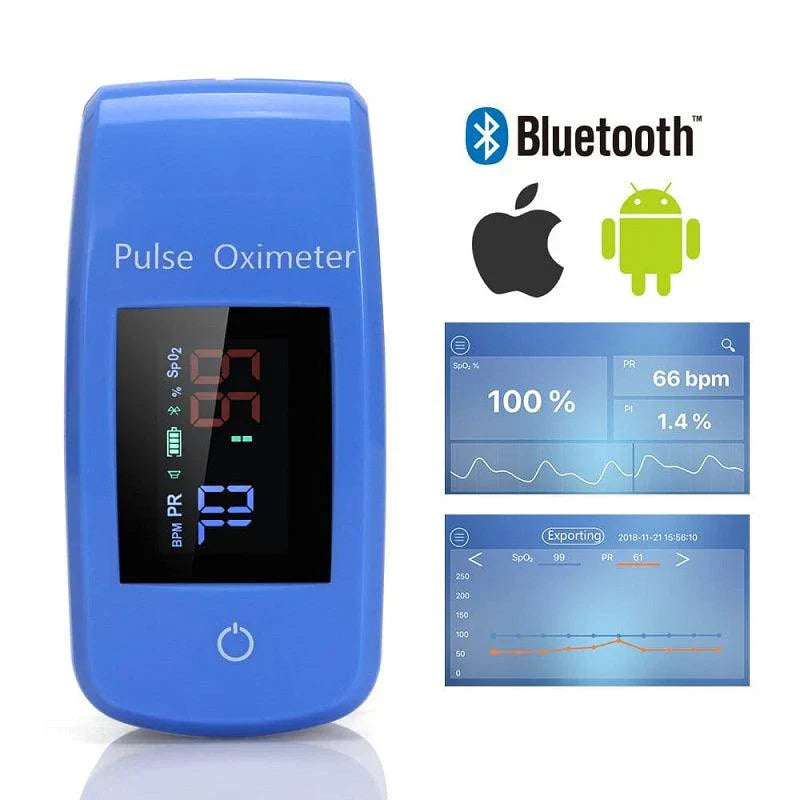 Advanced Finger Pulse Oximeter with Blood Pressure Monitoring - Accurate Health Tracking Device