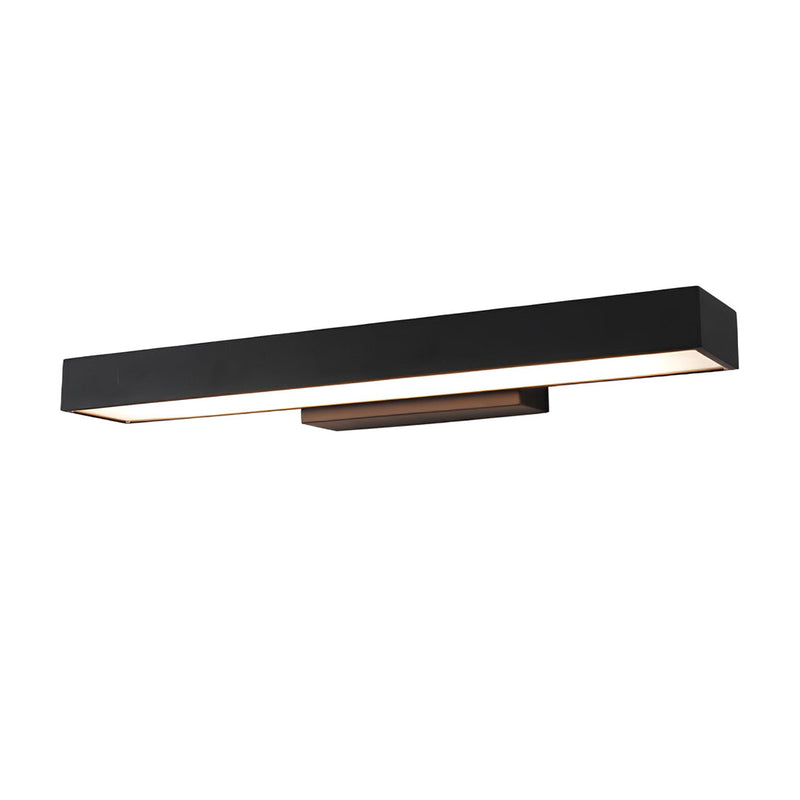 Outdoor Motion Sensor Black Rectangle Wall Light - Weatherproof Security Lighting for Patios, Gardens, and Entrances