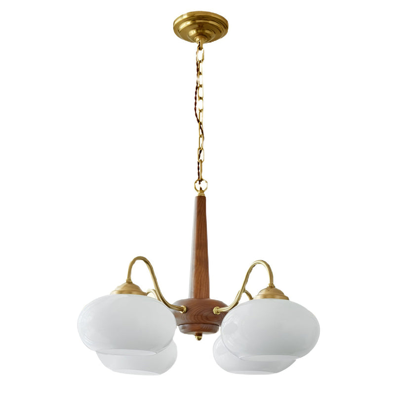 Optimized Product Title: "Nordic Chandelier - 4 & 6-Light Glass & Wood E27 LED Hanging Ceiling Light Fixture" 

This title includes relevant keywords while maintaining clarity and appeal for potential customers.