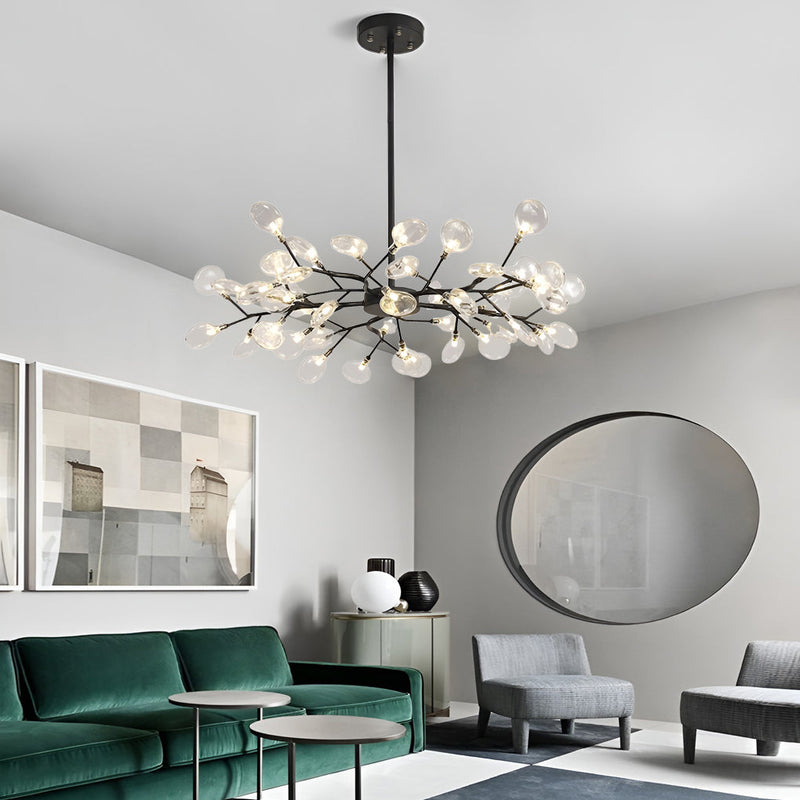 Nordic Branches Metal & Acrylic Chandelier - Modern Hanging Ceiling Light Fixture