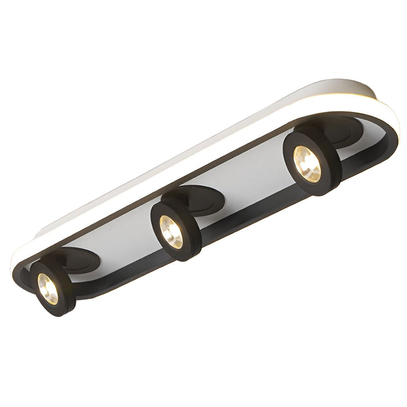 Modern Adjustable Rounded Rectangular LED Ceiling Spotlight - Sleek Design for Home & Office Lighting