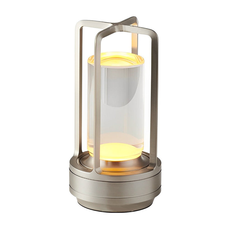 Cordless Portable Lantern Table Lamp with USB Charging - Touch Dimming Night Light for Home & Outdoor Use