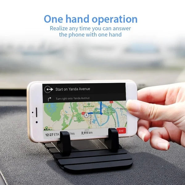 Non-Slip Car Phone Holder - Universal Dashboard Mount for Secure Device Grip & Easy Access