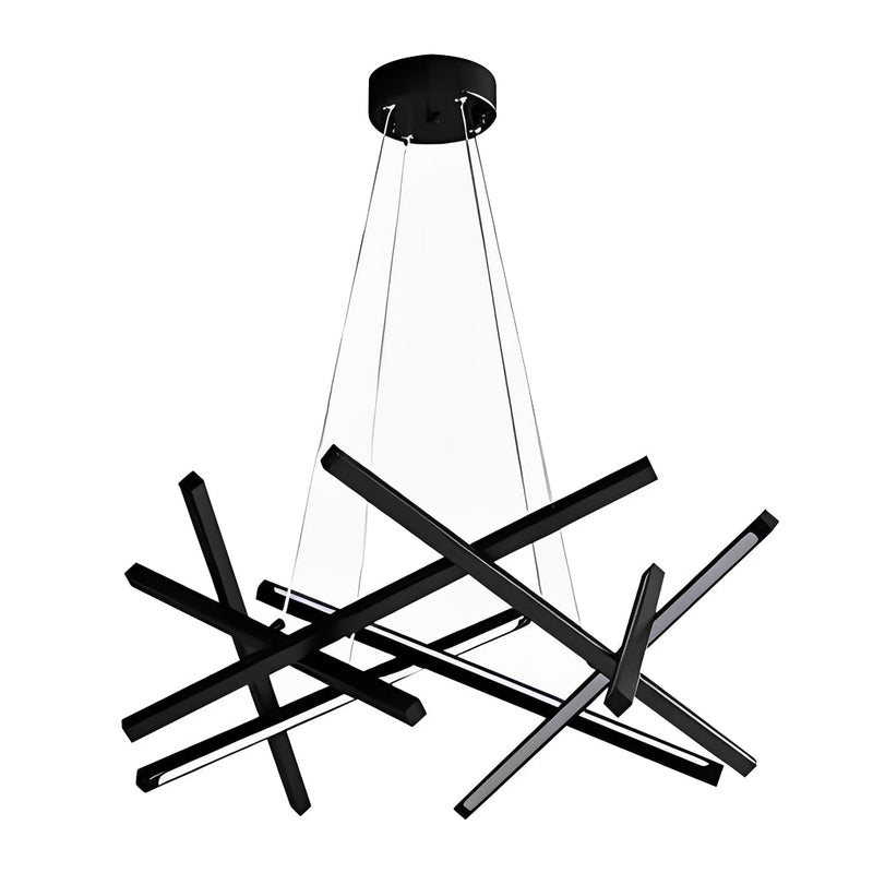 8-Light Modern LED Sputnik Chandelier - Stylish Ceiling Light Fixture for Contemporary Home Decor