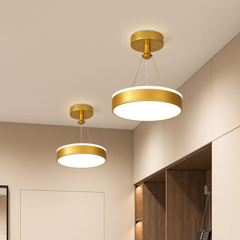 Stylish Modern Metal LED Pendant Ceiling Light Fixture - Sleek Design for Home & Office