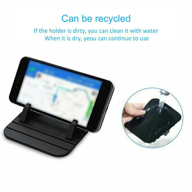Non-Slip Car Phone Holder - Universal Dashboard Mount for Secure Device Grip & Easy Access