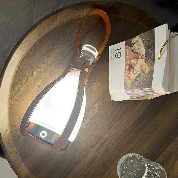 Stylish Modern Mid-Century Cordless Lantern Table Lamp - Perfect for Home Decor & Ambient Lighting