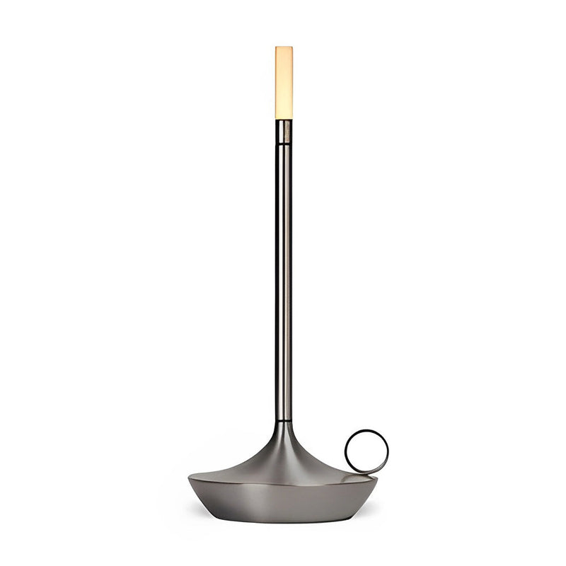 Rechargeable Cordless LED Table Lamp - Minimalist Candle Wick Design for Home & Office