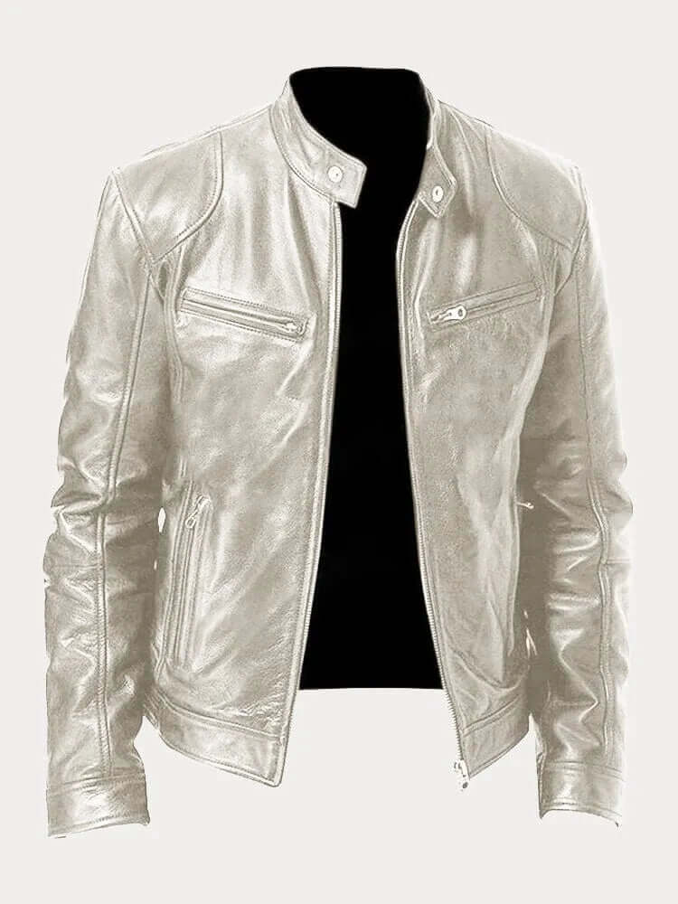Men's Classic Genuine Leather Jacket - Stylish, Durable Outerwear for Year-Round Wear | Premium Quality Fashion Jacket