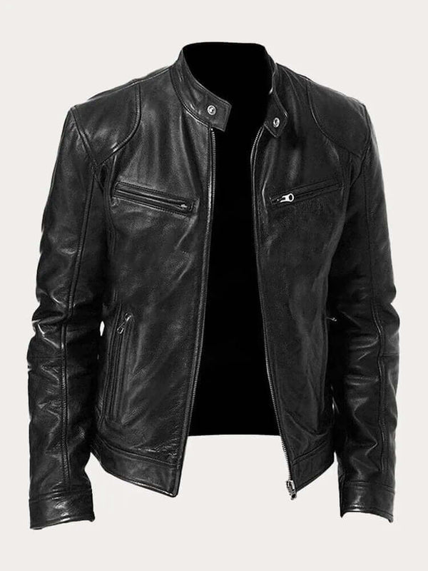 Men's Classic Genuine Leather Jacket - Stylish, Durable Outerwear for Year-Round Wear | Premium Quality Fashion Jacket