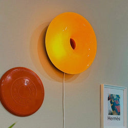 Modern Round Glass Wall Sconce Lamp - Stylish LED Lighting Fixture for Home Decor