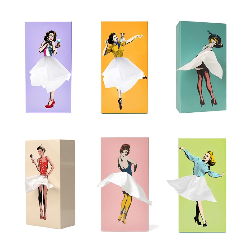 Elegant Flying Skirt Tissue Box - Stylish Home Decor & Functional Tissue Holder