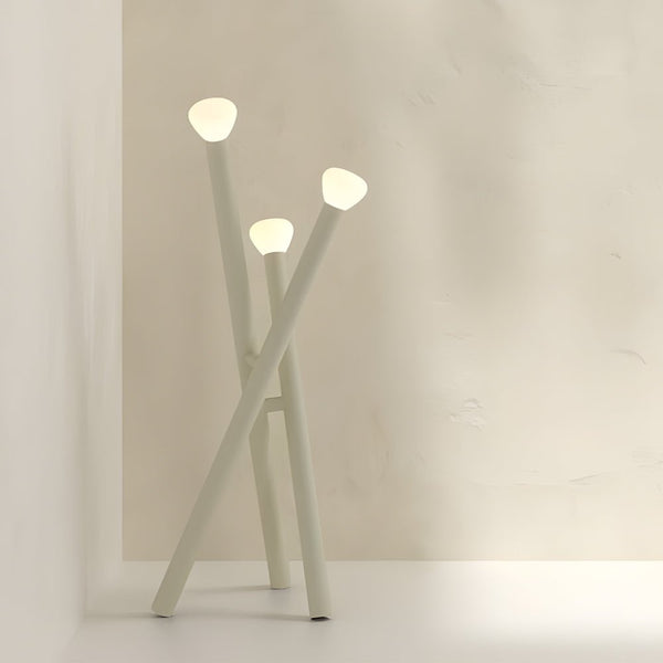 Modern 3-Light Minimalist Stick Floor Lamp - Sleek Design for Contemporary Home Decor