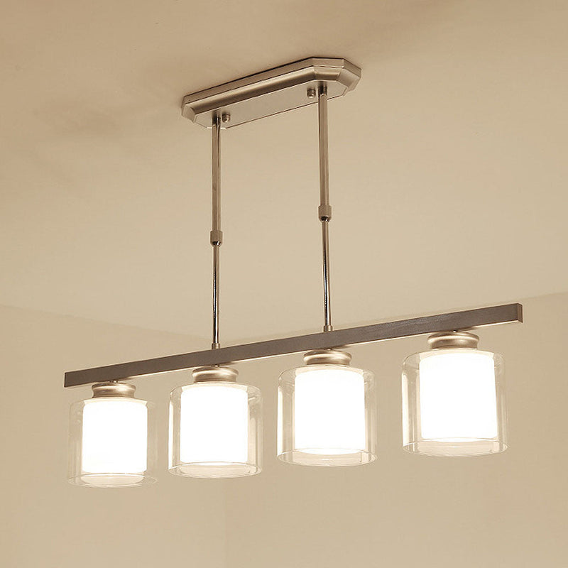 Modern Glass Ceiling Light Fixture for Kitchen Island - Stylish Pendant Lighting for Contemporary Home Decor