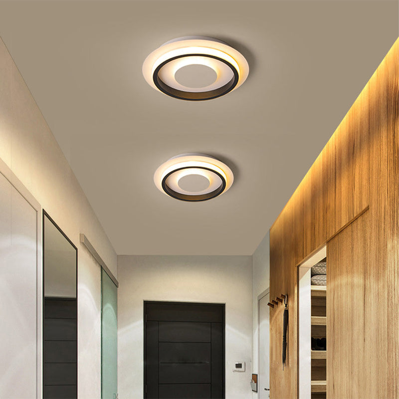 Modern Geometric LED Ceiling Light - Stylish Flush Mount Fixture for Home & Office