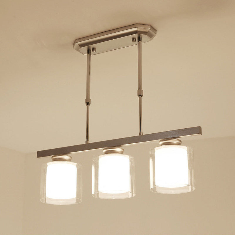 Modern Glass Ceiling Light Fixture for Kitchen Island - Stylish Pendant Lighting for Contemporary Home Decor