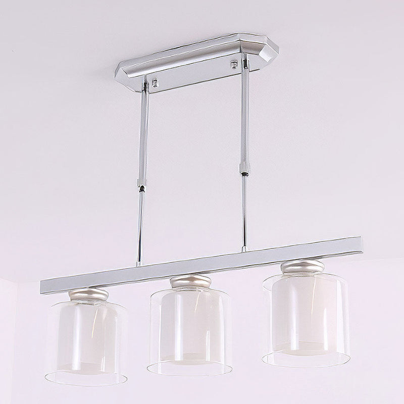 Modern Glass Ceiling Light Fixture for Kitchen Island - Stylish Pendant Lighting for Contemporary Home Decor