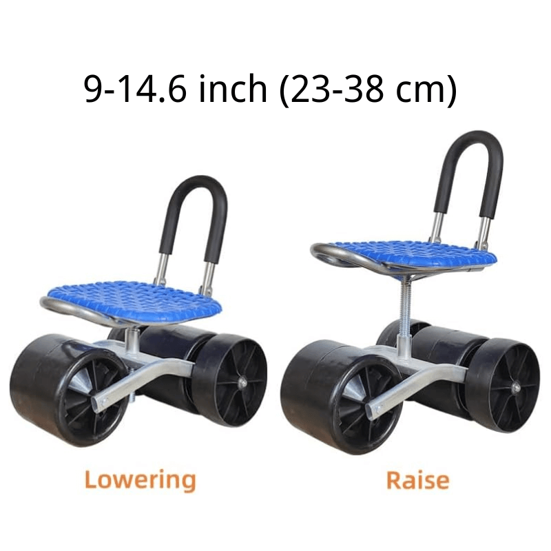 360° Rotating Adjustable Gardening Seat - Ergonomic Height-Adjustable Stool for Comfort & Convenience