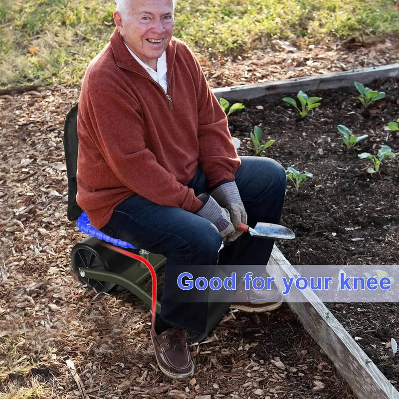 360° Rotating Adjustable Gardening Seat - Ergonomic Height-Adjustable Stool for Comfort & Convenience