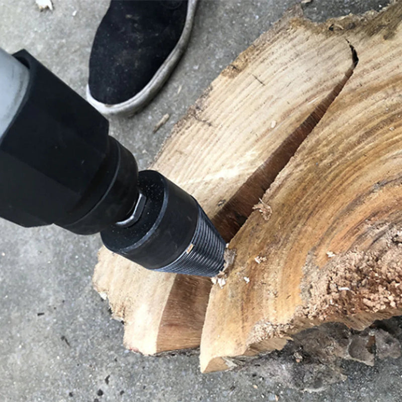 Heavy-Duty Firewood Splitter Drill Bits - Efficient Wood Splitting Tool for Easy Firewood Preparation
