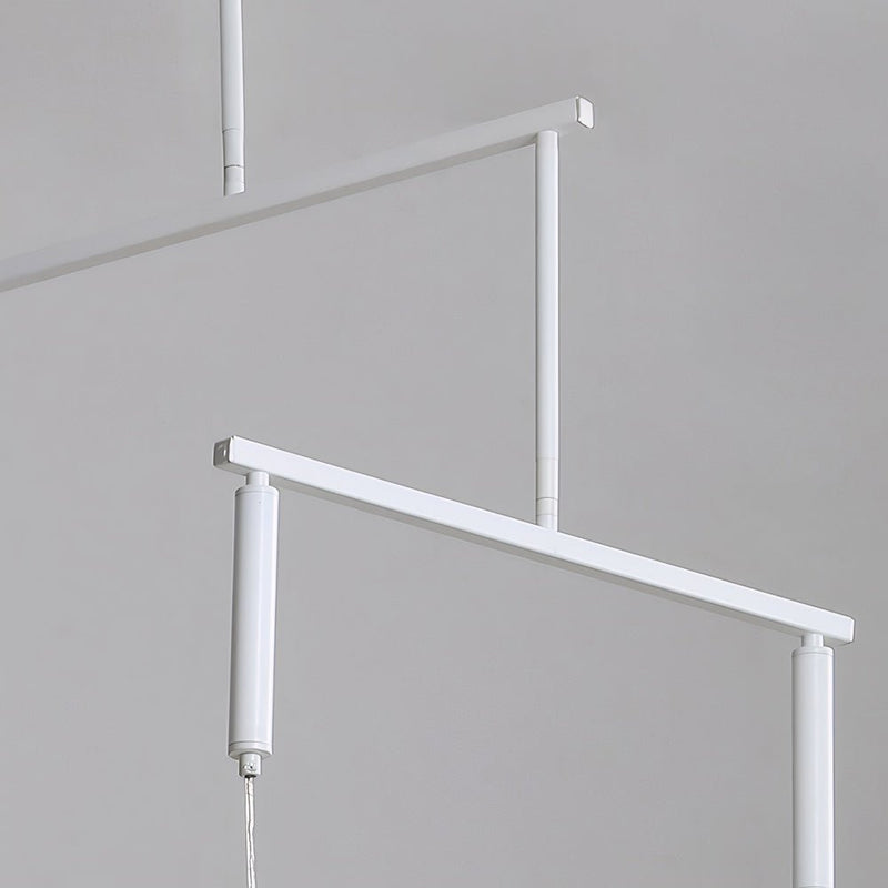 Modern 3/6/9-Light White Focus LED Chandelier - Energy-Efficient Ceiling Fixture for Home Decor