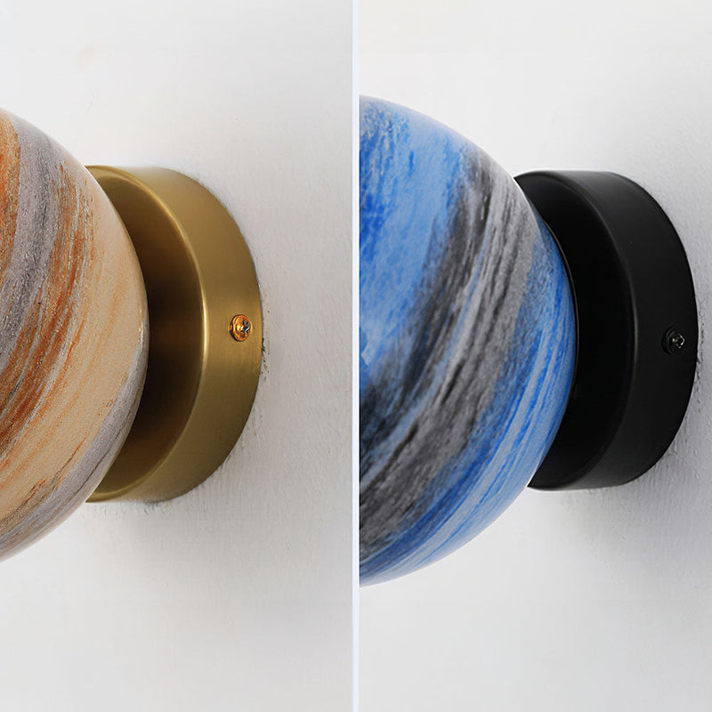 Modern Glass Globe Ceiling Light Fixture - Contemporary Pendant Lighting for Home Decor