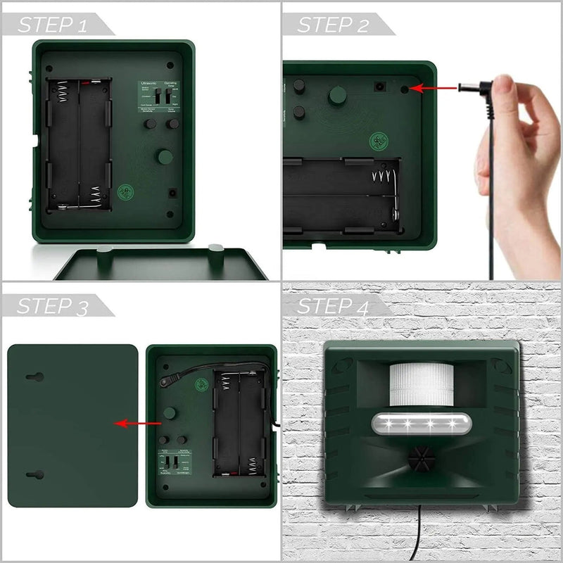 Woodpecker Ultrasonic Repeller - Effective Bird Control Device to Deter Woodpeckers & Protect Your Property