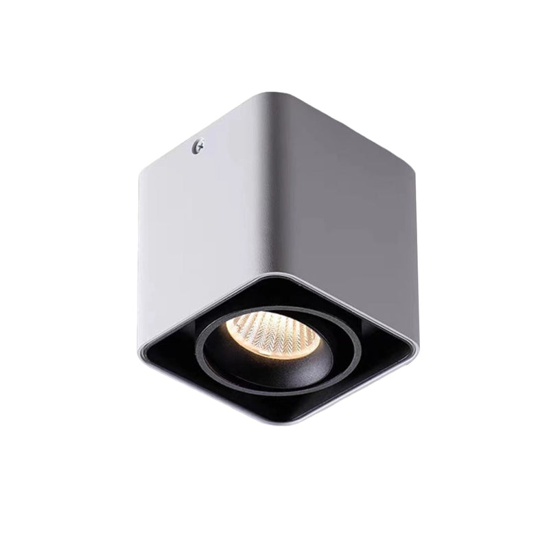 Square Adjustable LED Ceiling Grille Light with Three-Step Dimming - Modern Lighting Solution for Home & Office