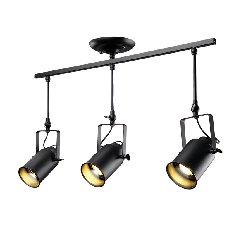 Adjustable Retro Black Iron LED Spotlights - Industrial American Style Lighting