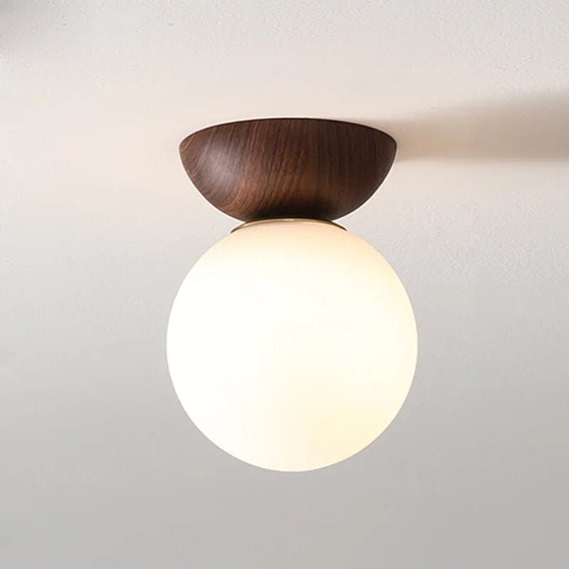 Modern Glass Shade Ceiling Light Fixture for Hallway - Elegant Illumination