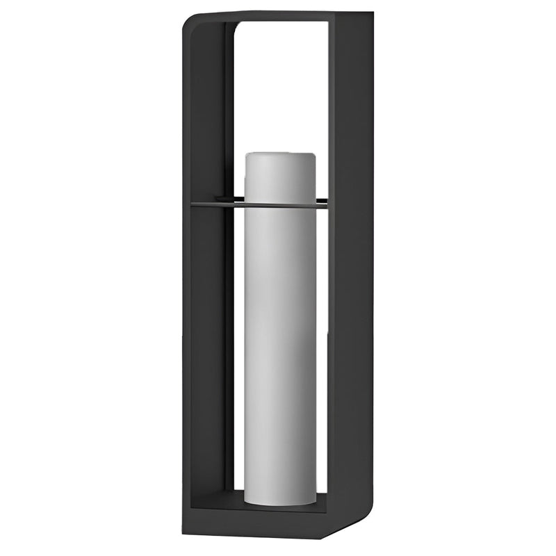 Modern Waterproof Black Rectangular Solar Lanterns - Stylish Outdoor Lighting for Gardens & Patios