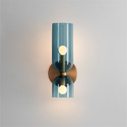 Modern Double Lamp Glass Wall Light - Elegant Indoor Lighting Fixture
