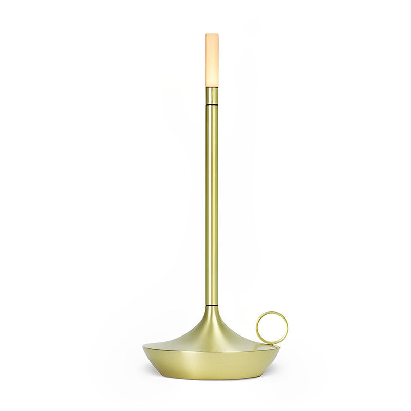 Rechargeable Cordless LED Table Lamp - Minimalist Candle Wick Design for Home & Office