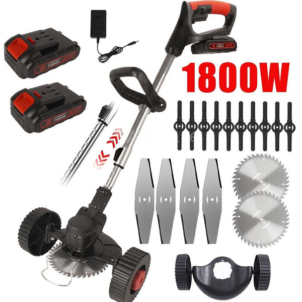 Versatile 3-in-1 Cordless Grass Trimmer, Edger & Mini Mower - Lightweight & Rechargeable for Effortless Lawn Care