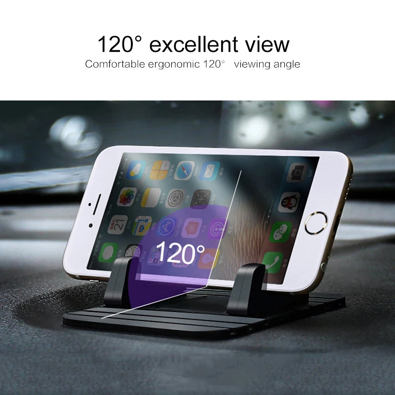 Non-Slip Car Phone Holder - Universal Dashboard Mount for Secure Device Grip & Easy Access