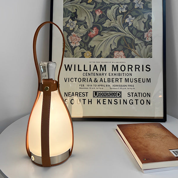 Stylish Modern Mid-Century Cordless Lantern Table Lamp - Perfect for Home Decor & Ambient Lighting