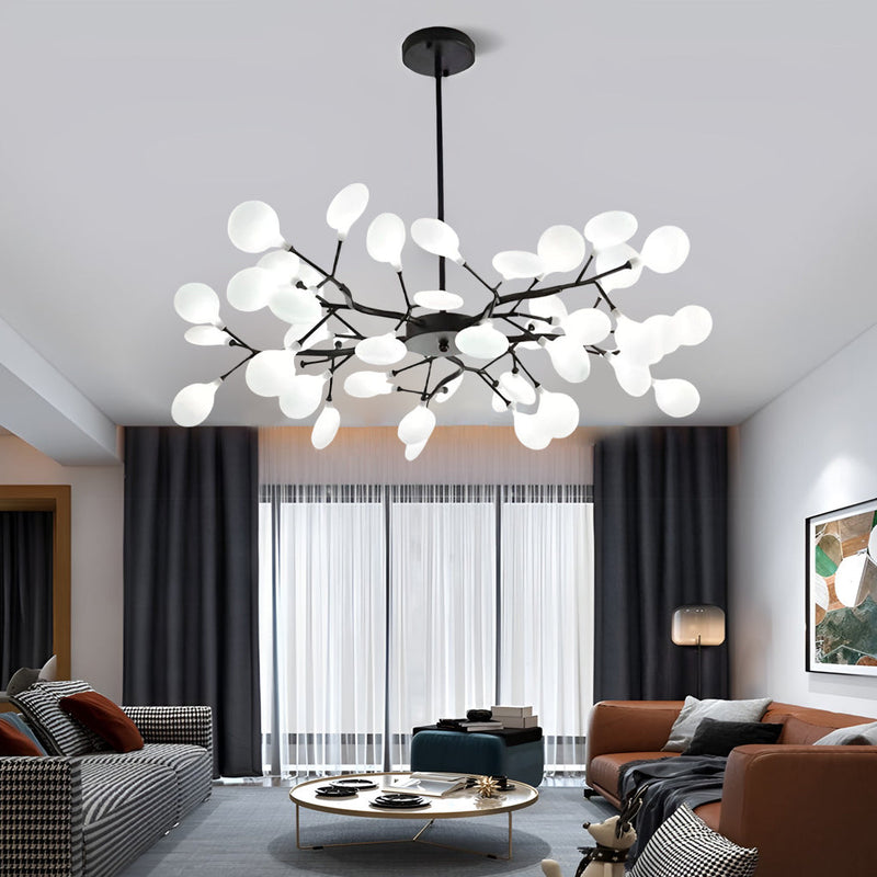Nordic Branches Metal & Acrylic Chandelier - Modern Hanging Ceiling Light Fixture