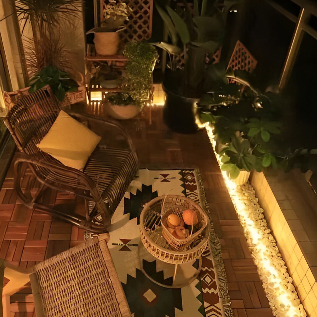 0.39'' Waterproof Recessed LED Under Tread Stair Lighting - Modern Flexible Strip Light for Safe and Stylish Illumination