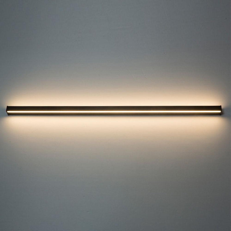 Dimmable RGB Long LED Linear Wall Lights - Black Minimalist Design for Modern Spaces