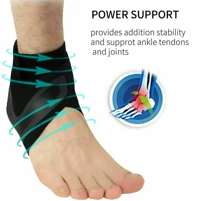 Plantar Ankle X Wrap Compression Brace Support Sleeve - Adjustable, Breathable, and Pain Relief for Ankle Injuries